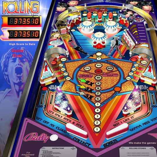 1980-4-Rolling-Stones-Pinball-Machine 1980 Rolling Stones Pinball Machine by Bally - Image 4