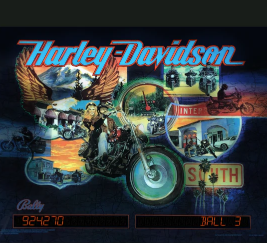 1991-2-Harley-Davidson Pinball Machine 1991 Harley-Davidson Pinball Machine - Image 2