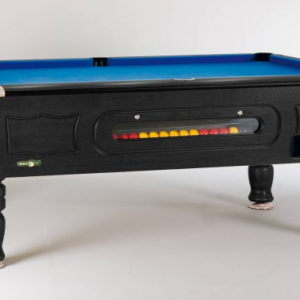 balmoral black coin operated slate bed pool table