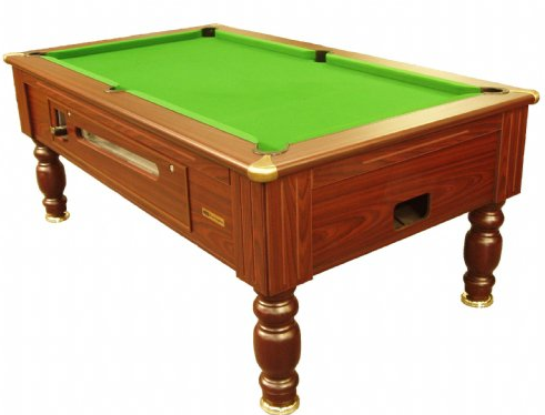dark walnut coin operated slate bed pool table dark walnut coin operated slate bed pool table