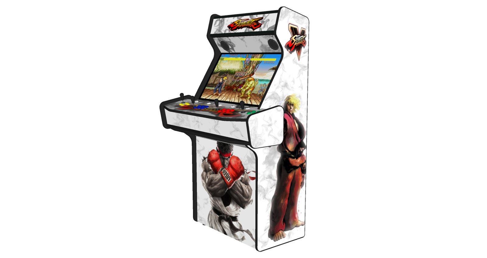 street fighter 5, 4 player arcade machine, 32″ screen, 120w sub, 5000 games street fighter 5, 4 player arcade machine, 32″ screen, 120w sub, 5000 games