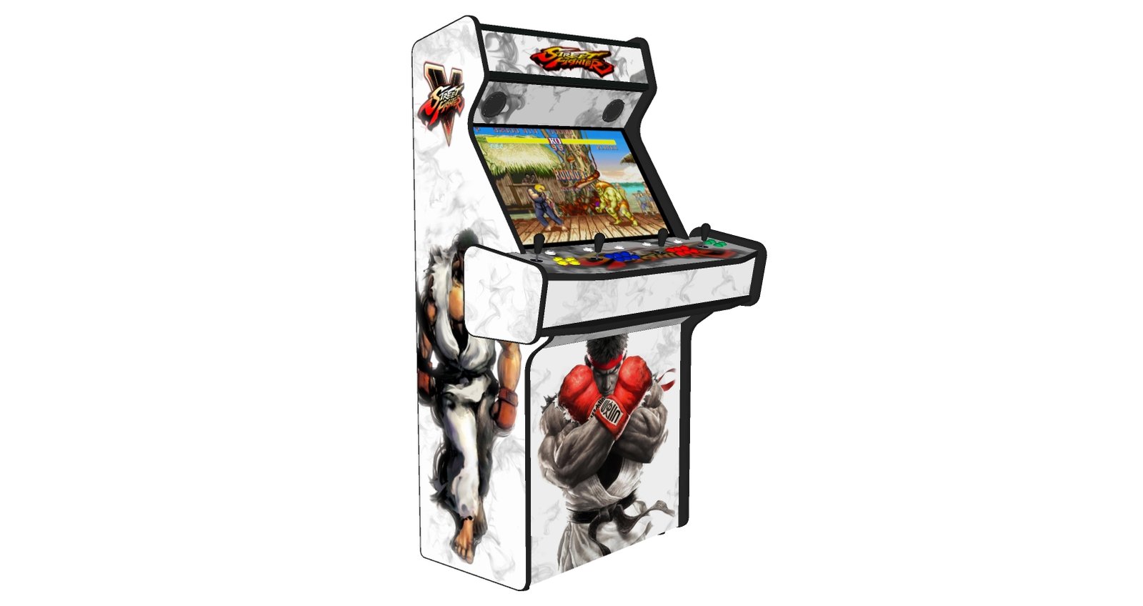 street fighter 5, 4 player arcade machine, 32″ screen, 120w sub, 5000 games street fighter 5, 4 player arcade machine, 32″ screen, 120w sub, 5000 games