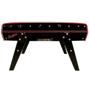 sulpie evolution foosball table black tint with red trim
