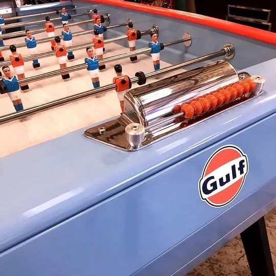 sulpie foosball table in gulf racing livery sulpie foosball table in gulf racing livery