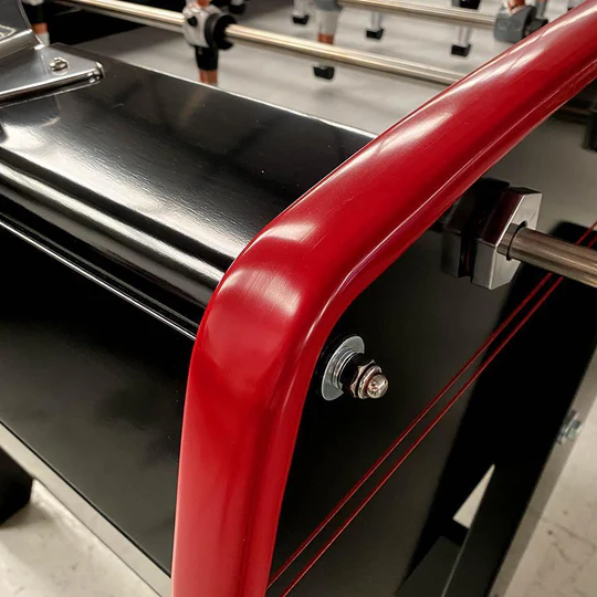 sulpie evolution foosball table black tint with red trim sulpie evolution foosball table black tint with red trim